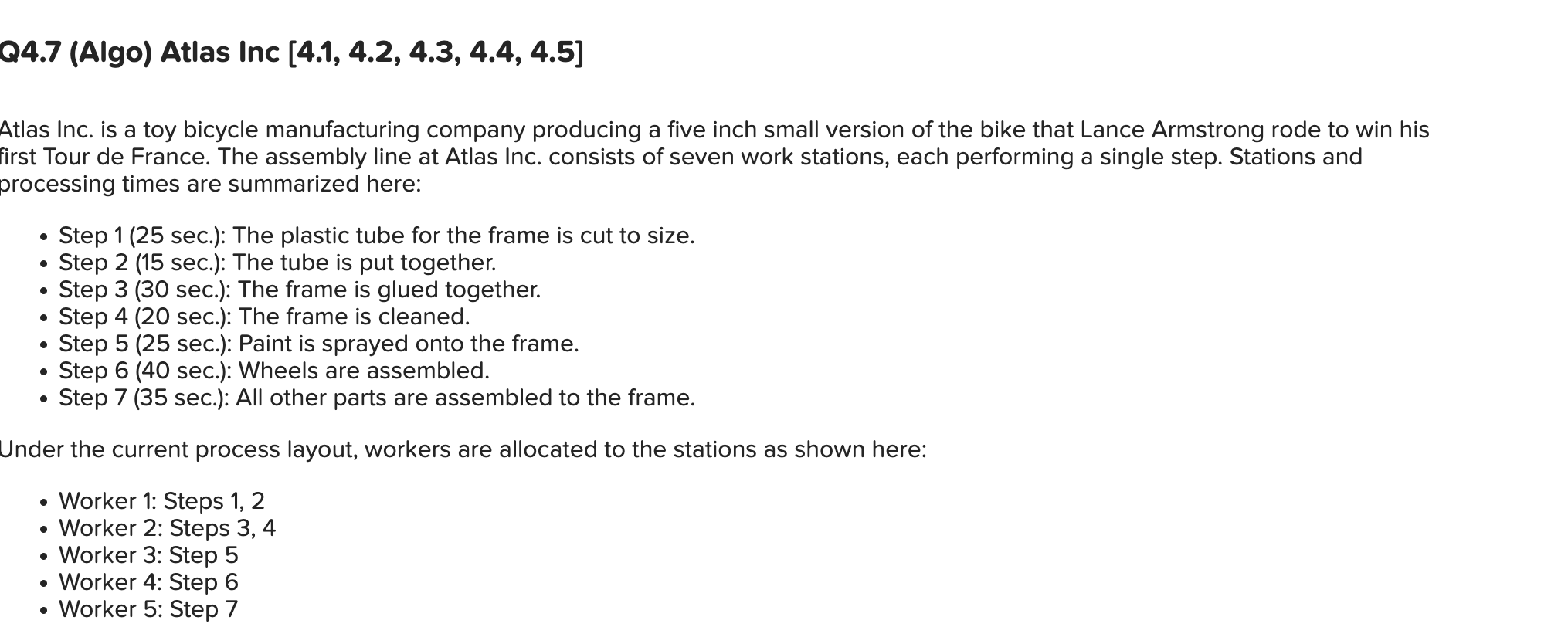 g. Based on recommendations of a consultant,