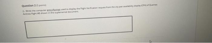 Question 25 points) 2. Write the computer