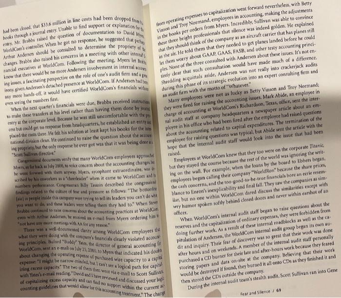 Article WorldCom Mississippi fear Questions What