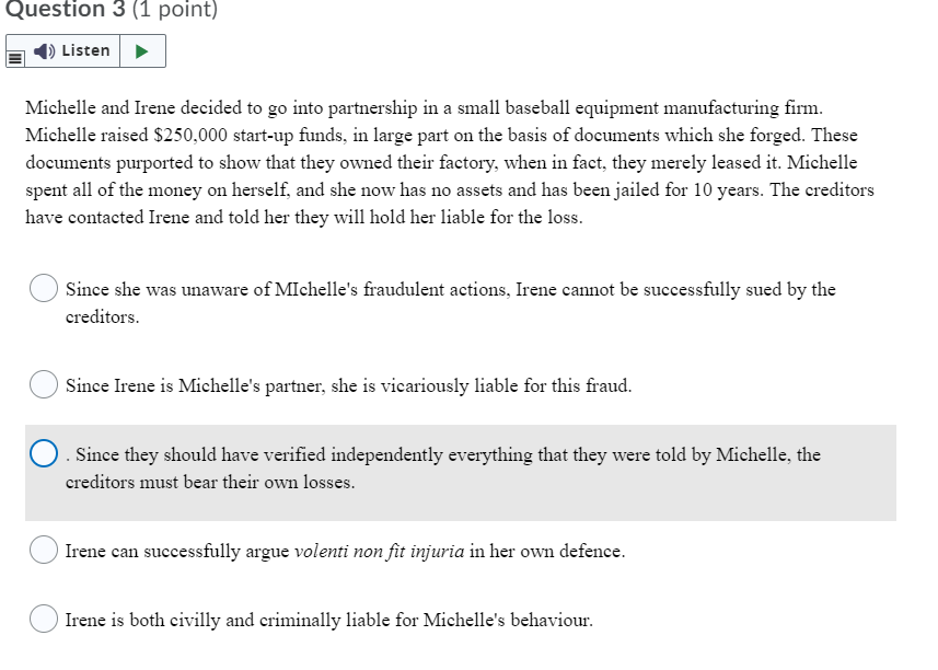 Question 21 (1 point) Listen Carl, Louis and