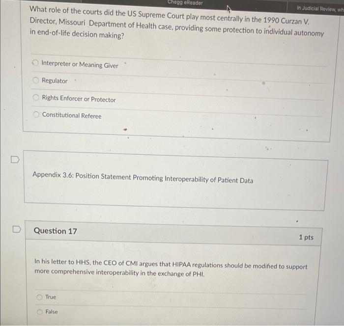 Question 14 1 pts "Any willing provider laws"