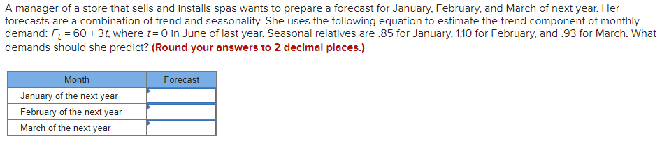 A manager of a store that sells and installs spas