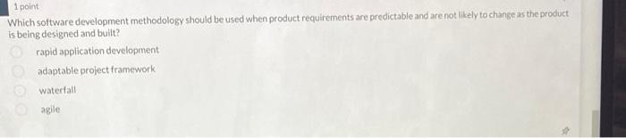 answer please! Which software development