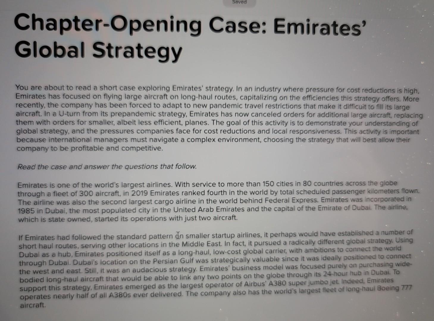 You are about to read a short case exploring