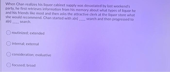 When Chan realizes his liquor cabinet supply was