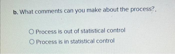 Ten samples of 15 parts each were taken from an
