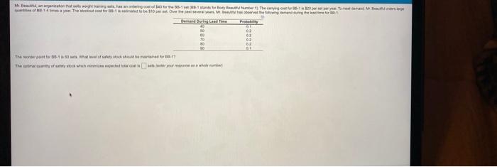 Ban orqanizational wegning, ordering out of $40