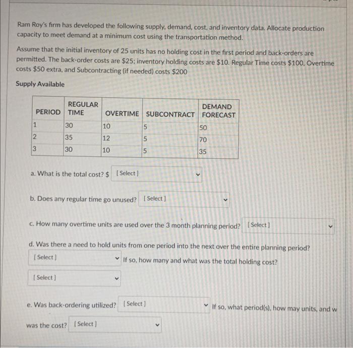 Ram Roy's firm has developed the following