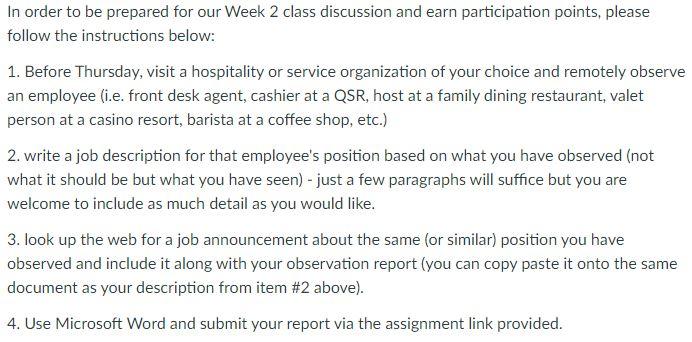 In order to be prepared for our Week 2 class