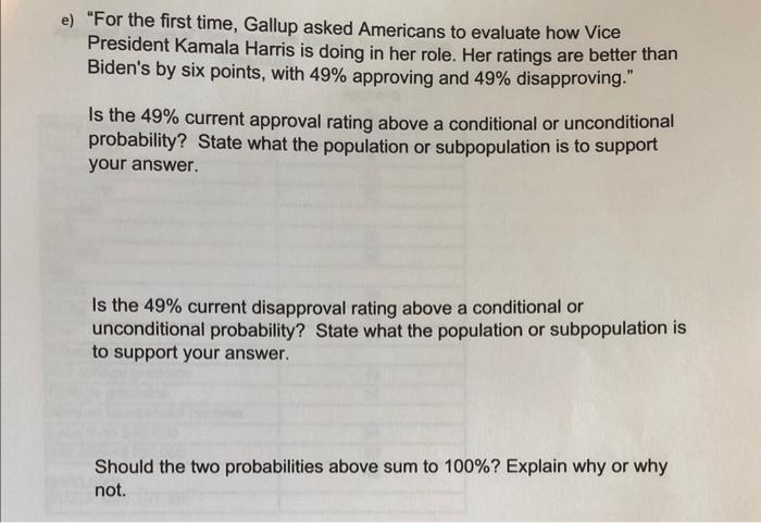4. Conditional vs unconditional probabilities