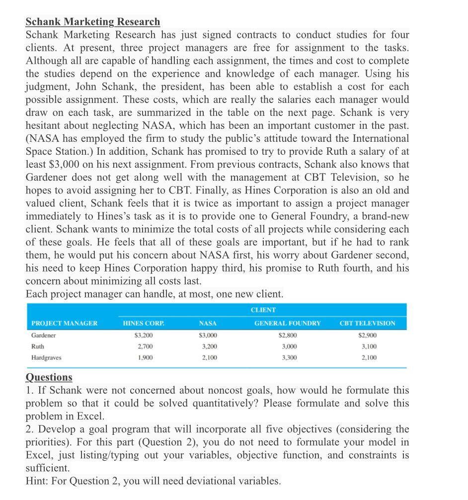 Please solve question 1 using Excel solver and