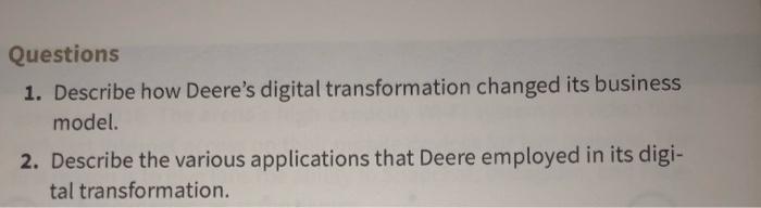 discussion questions 1 and 2 Closing Case POM MIS