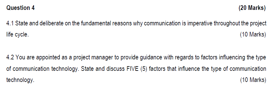 4.1 State and deliberate on the fundamental