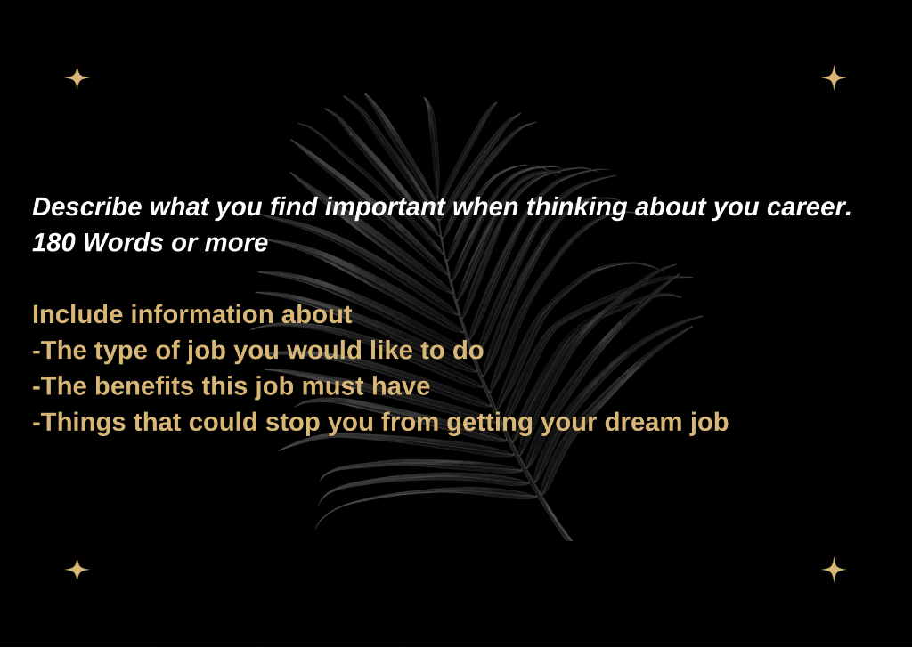 Describe what you find important when thinking