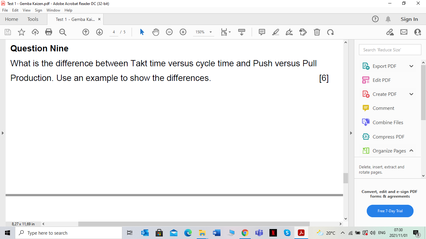 - Test 1 - Gemba Kaizen.pdf - Adobe Acrobat