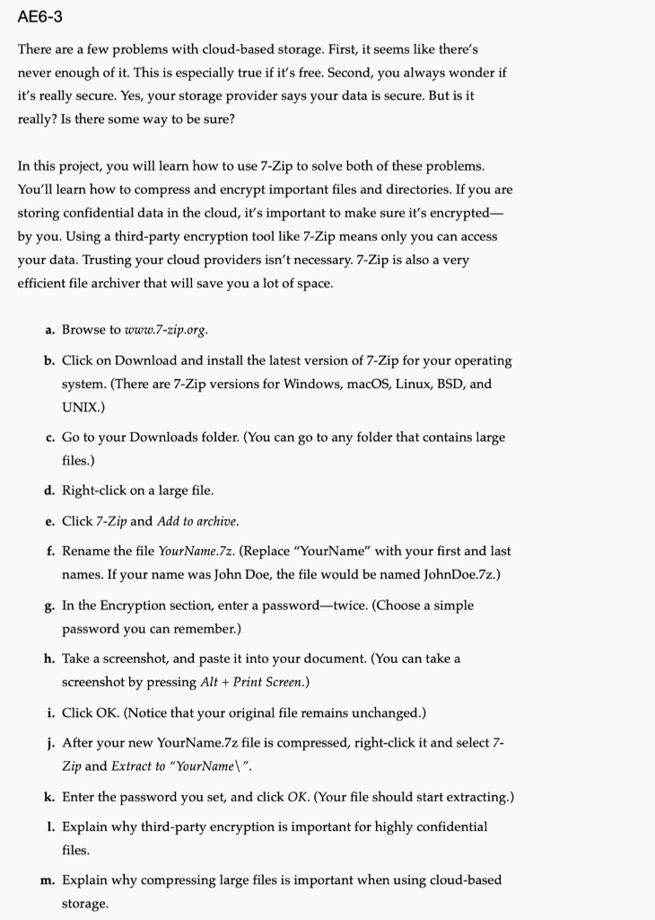 DO all AE6-3 There are a few problems with