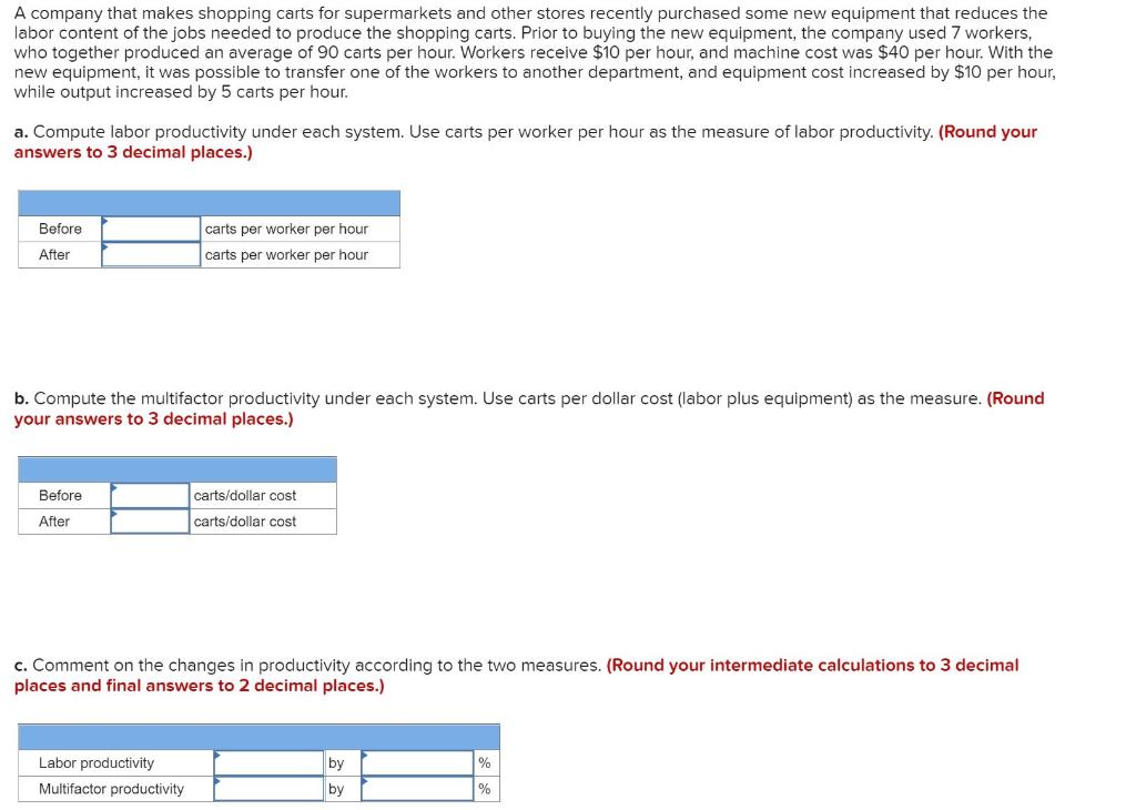 A company that makes shopping carts for