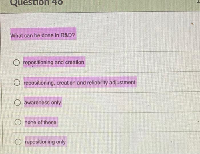 Question 36 Customer who prefers the smallest