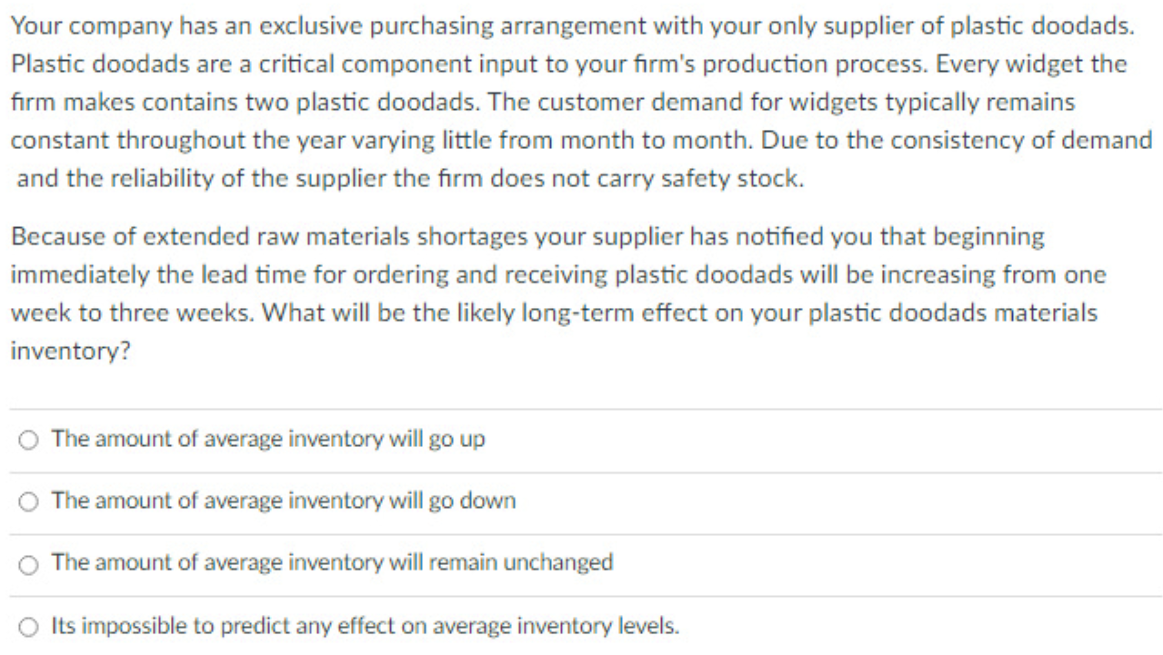 Your company has an exclusive purchasing