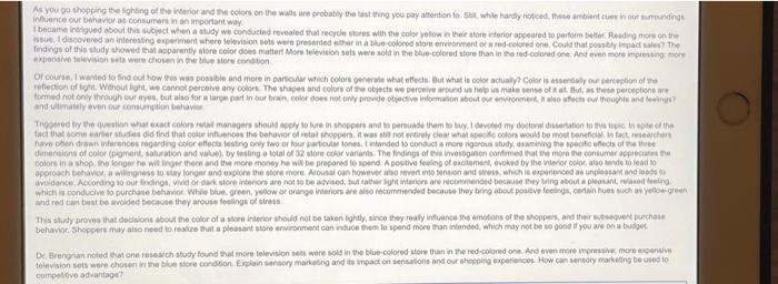 As you go shopping the lighting of the Woor and