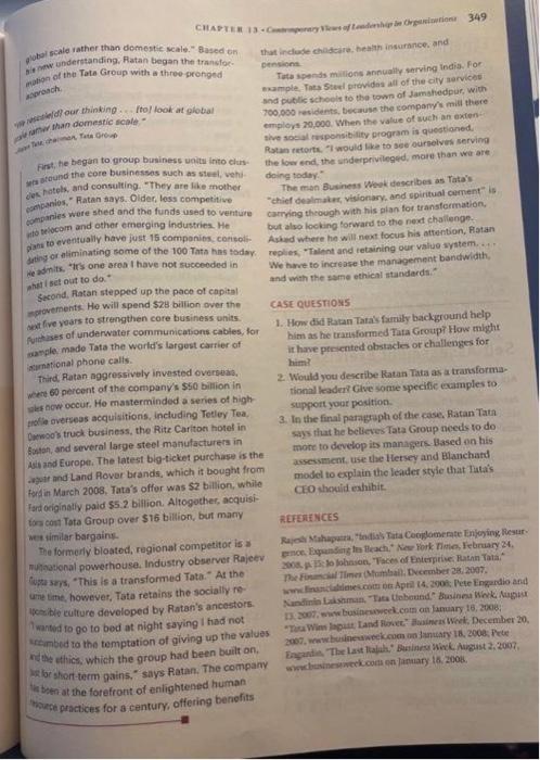 CASE QUESTIONS 1. How did Ratan Tata's family