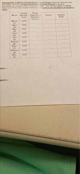 Exercise BAJ: Sign Exponenti Smoo 00:45 Points.