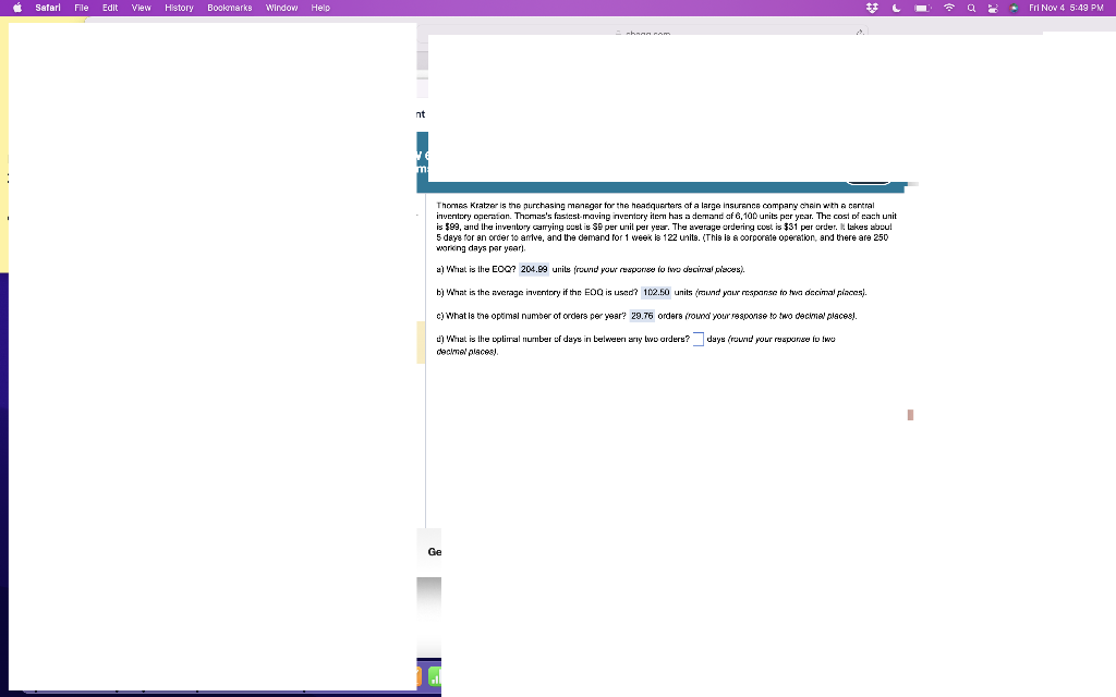 Thomes Kratzer is the purchasing menegar for the