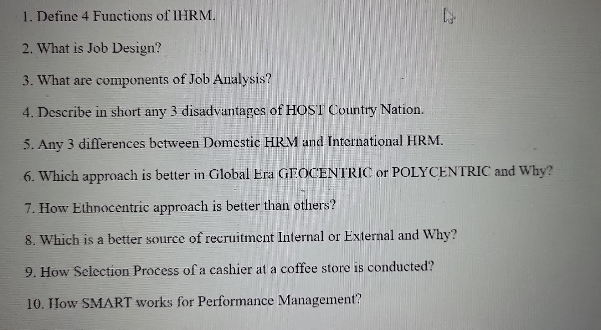 Please help me provide answers these question 1.