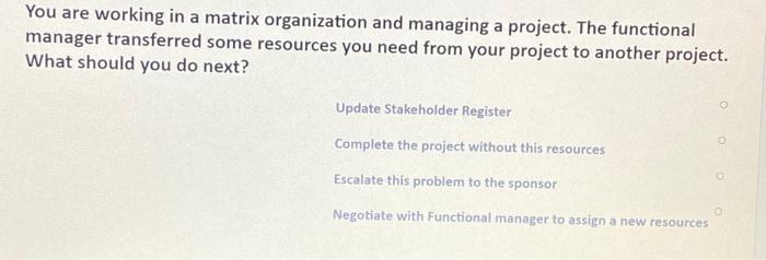 Answer ? Conflict resolution techniques that may