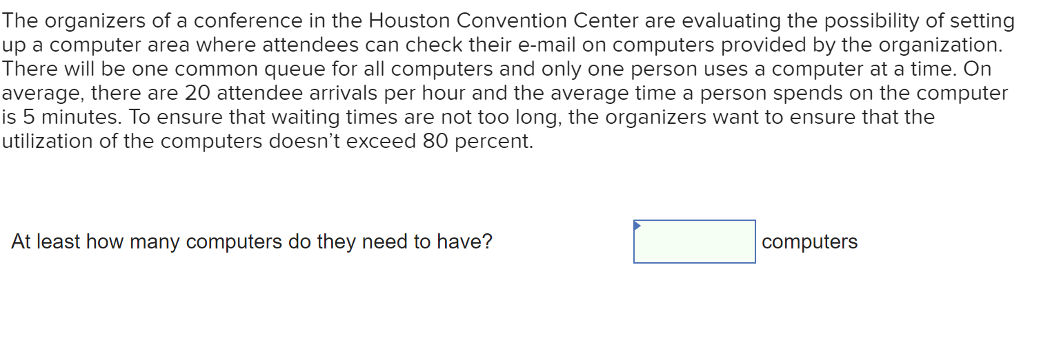 The organizers of a conference in the Houston