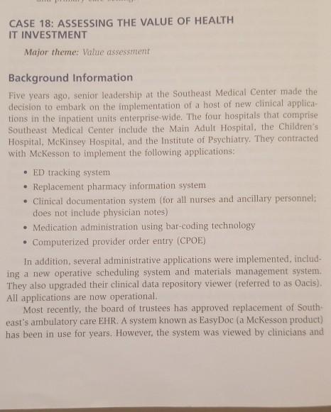 How will you identify the costs of the investment