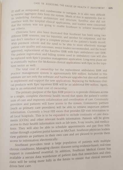 How will you identify the costs of the investment