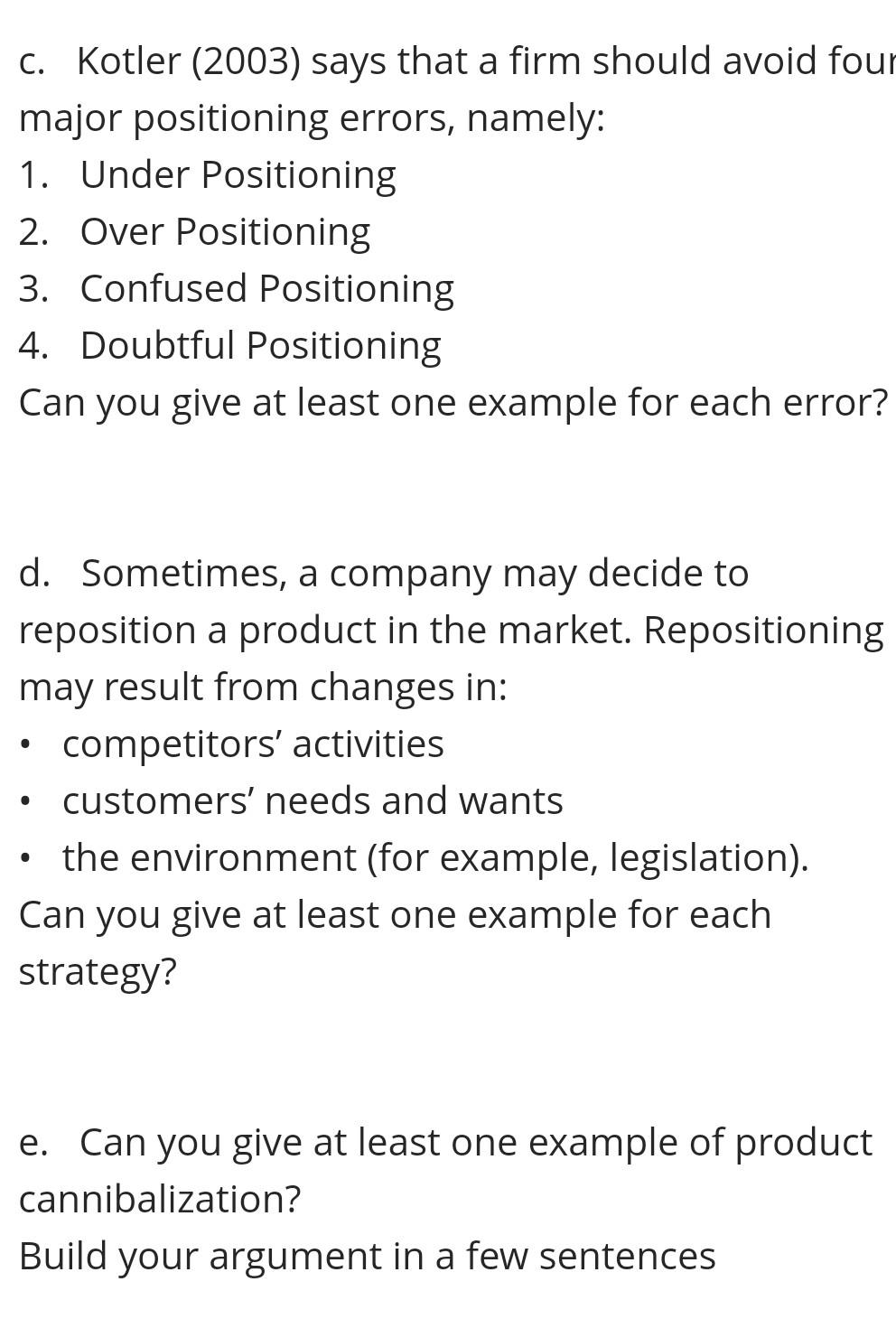 . a. Perceptual mapping has various applications,