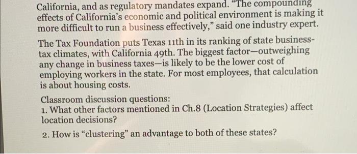 answer the two discussion questions please