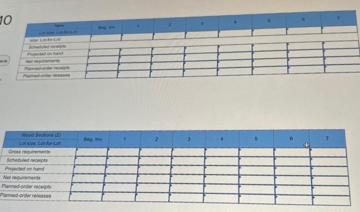 TO A table is assembled using three components,