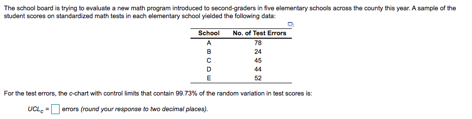 The school board is trying to evaluate a new math