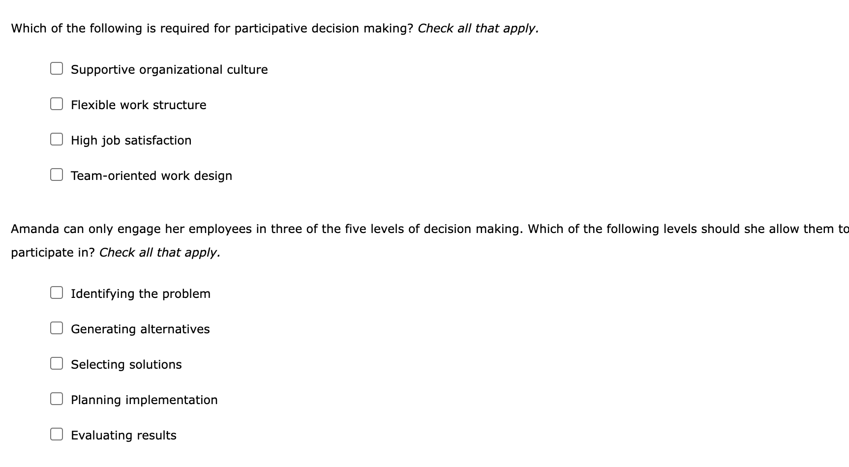 Which of the following is required for