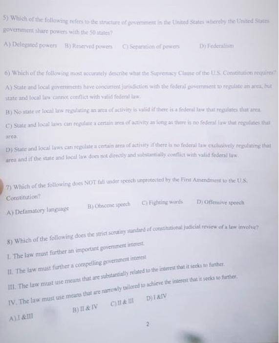 sy Which of the following refers to the structure