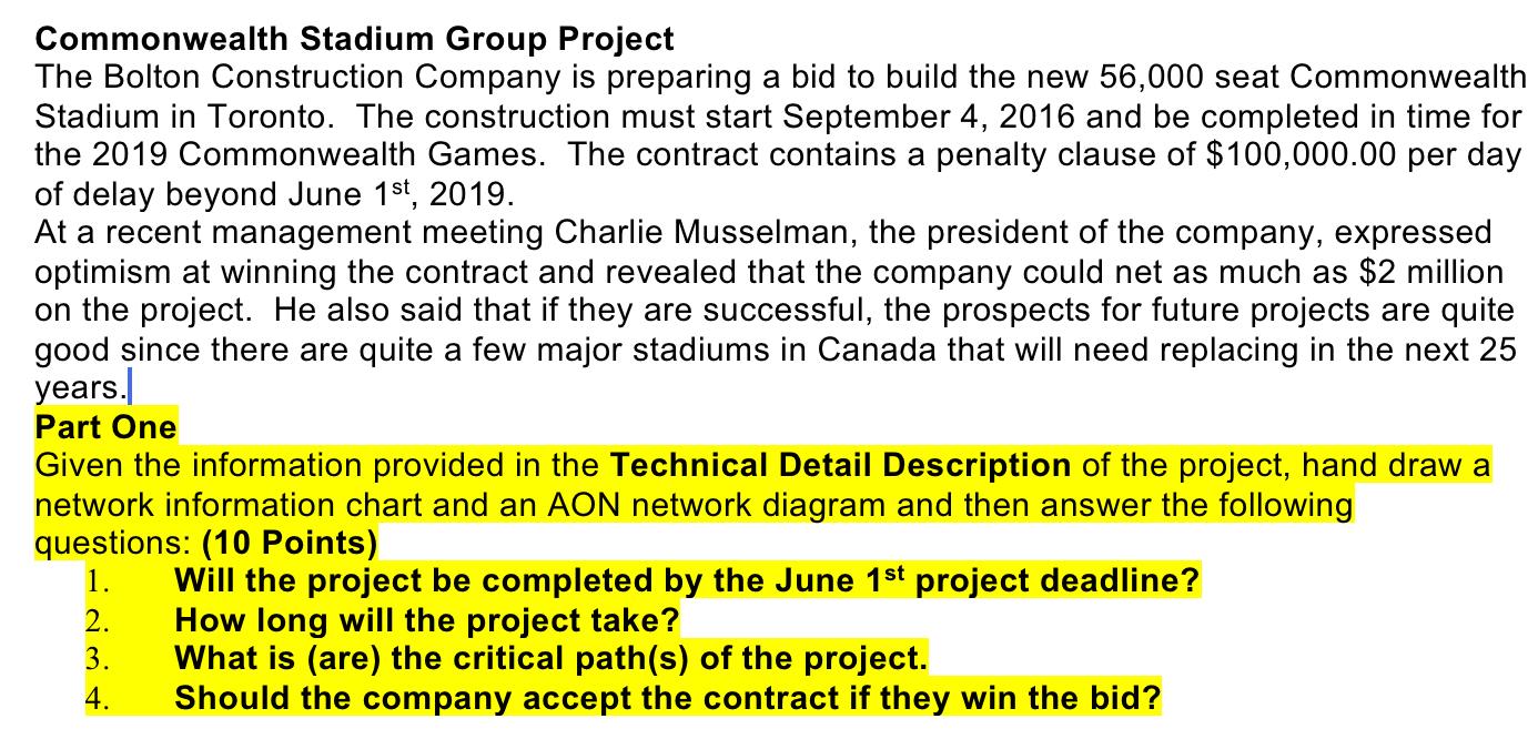 Commonwealth Stadium Group Project The Bolton