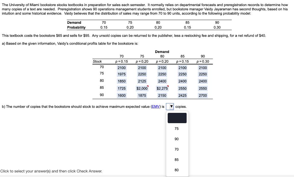 The University of Miami bookstore stocks