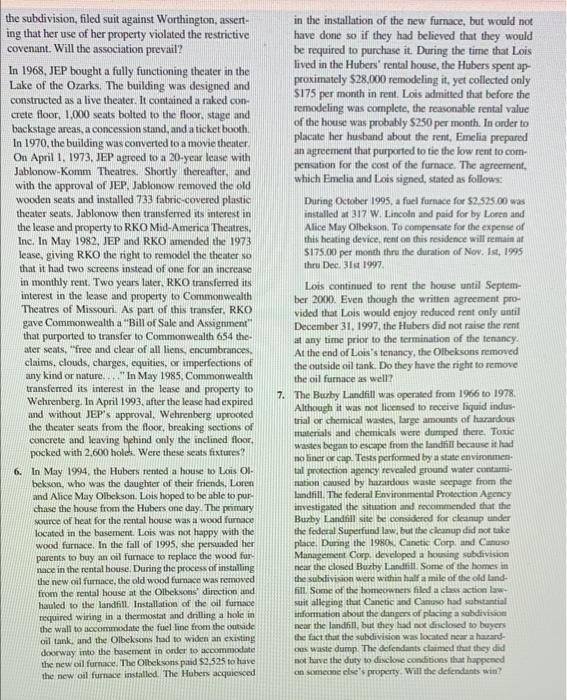 Please help me with Q6 by identifying Issue,