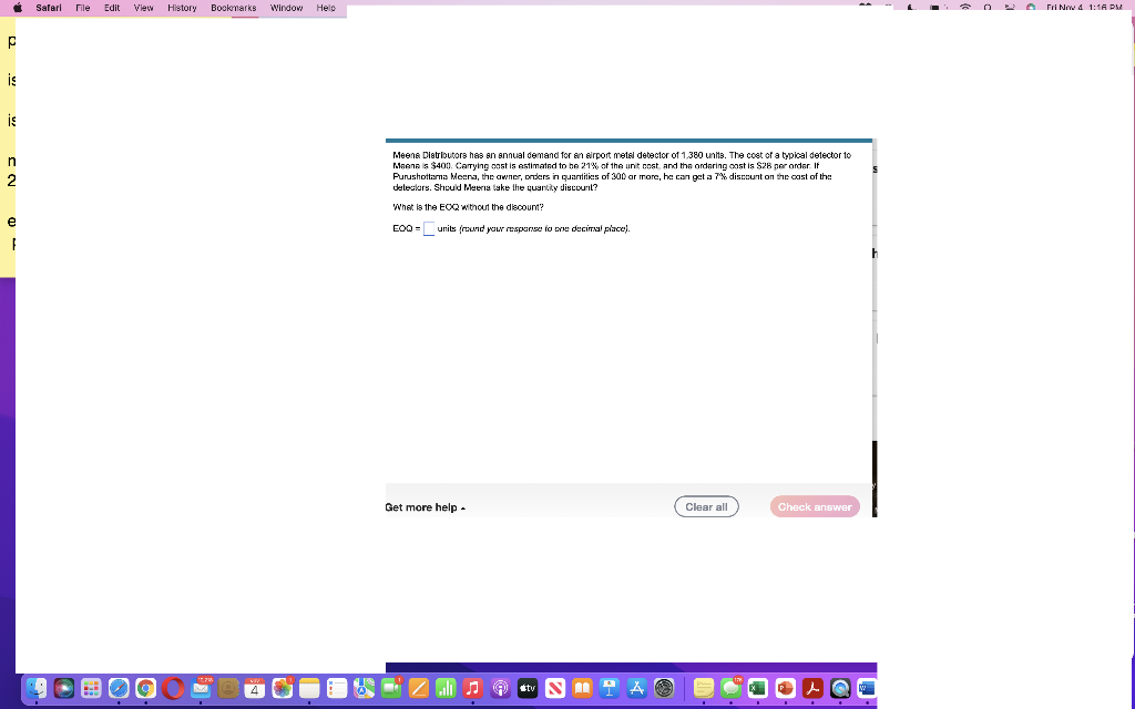 Meene Diatolotors hes an snnual demand for en