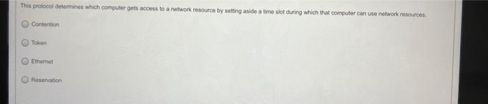 This protocol determines which computer gets