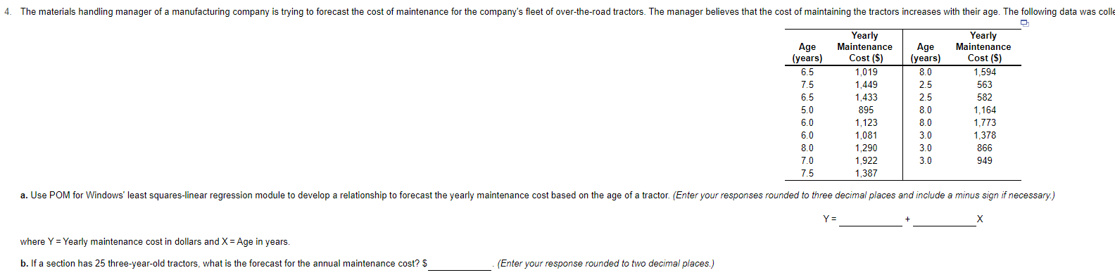 4. The materials handling manager of a