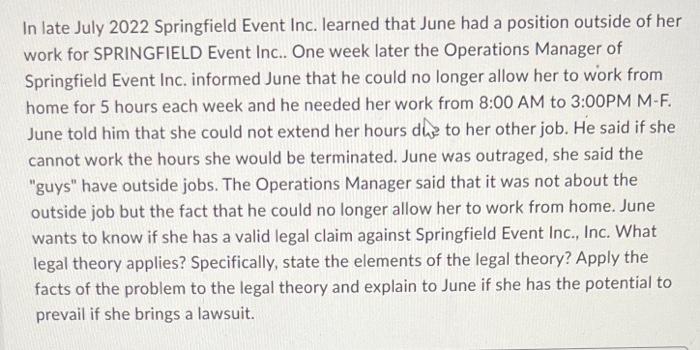 June was employed as a full-time marketing