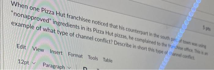 "nonapproved" ingredients in its Pizza Hut