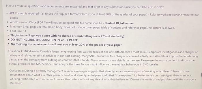 Answer It plagiarism Free..... Please ensure all