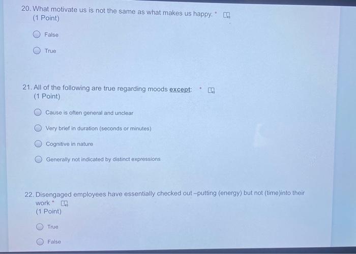 20. What motivate us is not the same as what