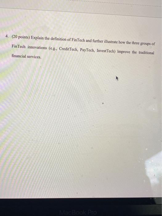 1. (40 points) Illustrate how Blockchain