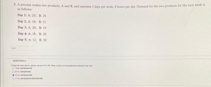 only the graph in #5 thank you 8. A process makes